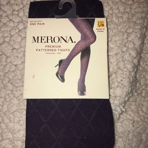 Merona Purple Patterned Tights